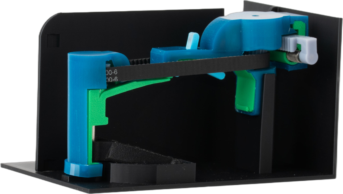 Rotus development lab detail, hybrid FDM and SLA parts